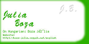julia boza business card